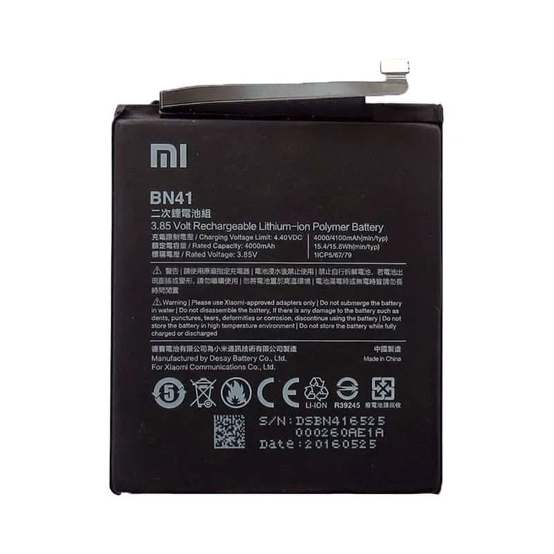 باتری موبایل مدل BN41 ظرفیت 4000 میلی آمپر ساعت مناسب برای گوشی موبایل شیائومی Redmi Note 4