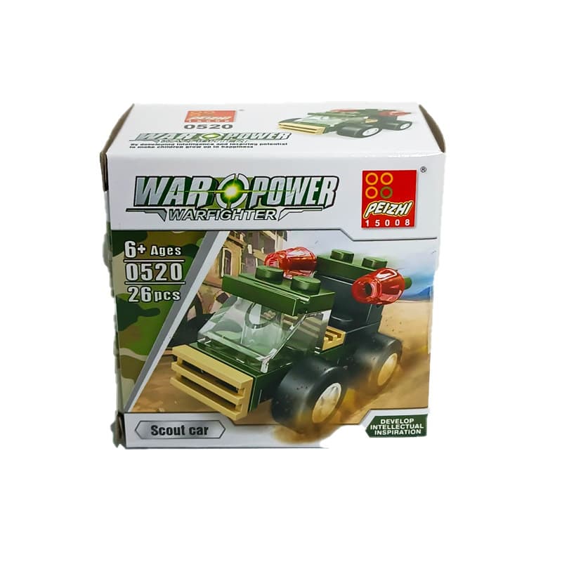 بازی ساختنی لگو ارتشی 4 مدل برند War Power 🪖