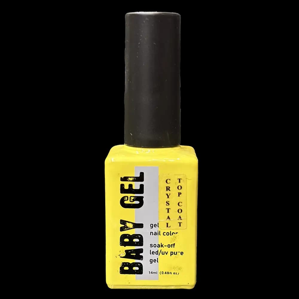 تاپ کات کریستال دیسکو بیبی ژل مدل CRYSTAL TOP COAT حجم 14 میل