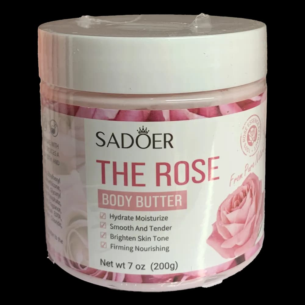 کره بدن (بستنی بدن) سادور مدل گل رز 250 گرم | آبرسان قوی و خوشبوکننده پوست SADOER — تصویر ۲
