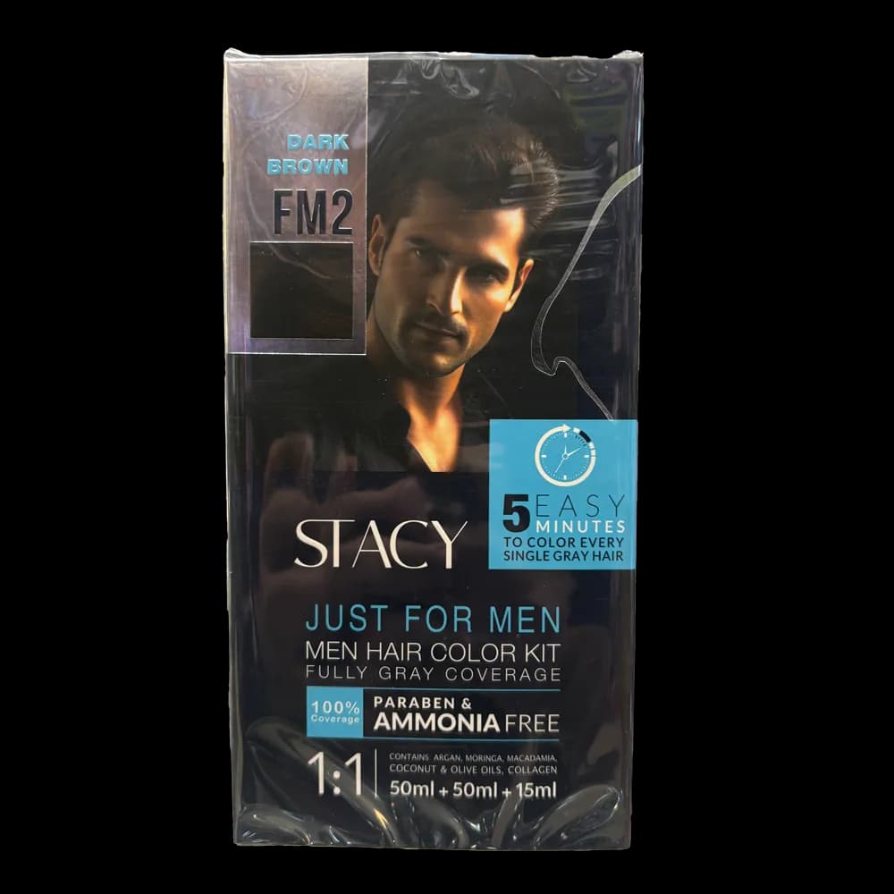 کیت رنگ موی فوری مردانه استیسی STACY | رنگموی 5 دقیقهای سریع و آسان