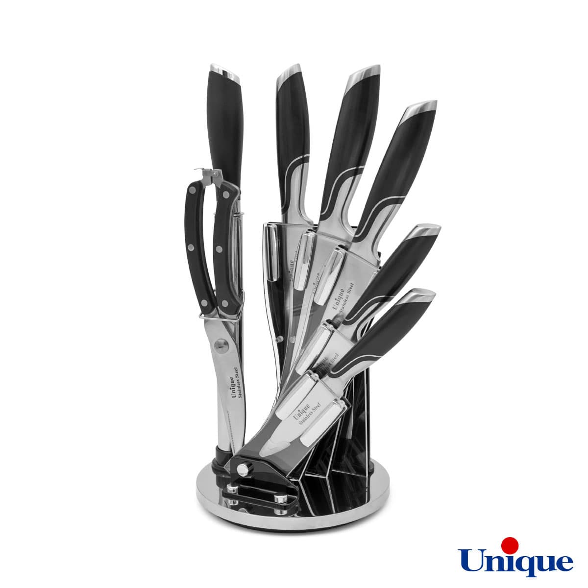 سرویس چاقو آشپزخانه یونیک پروانه 8 پارچه کد UN-5100 — تصویر ۷
