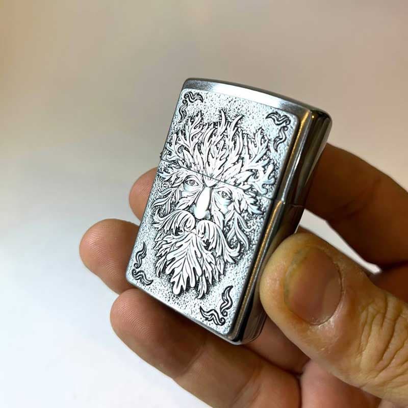 فندک زیپو اصل مرد سبز مدل 48906 zippo — تصویر ۲