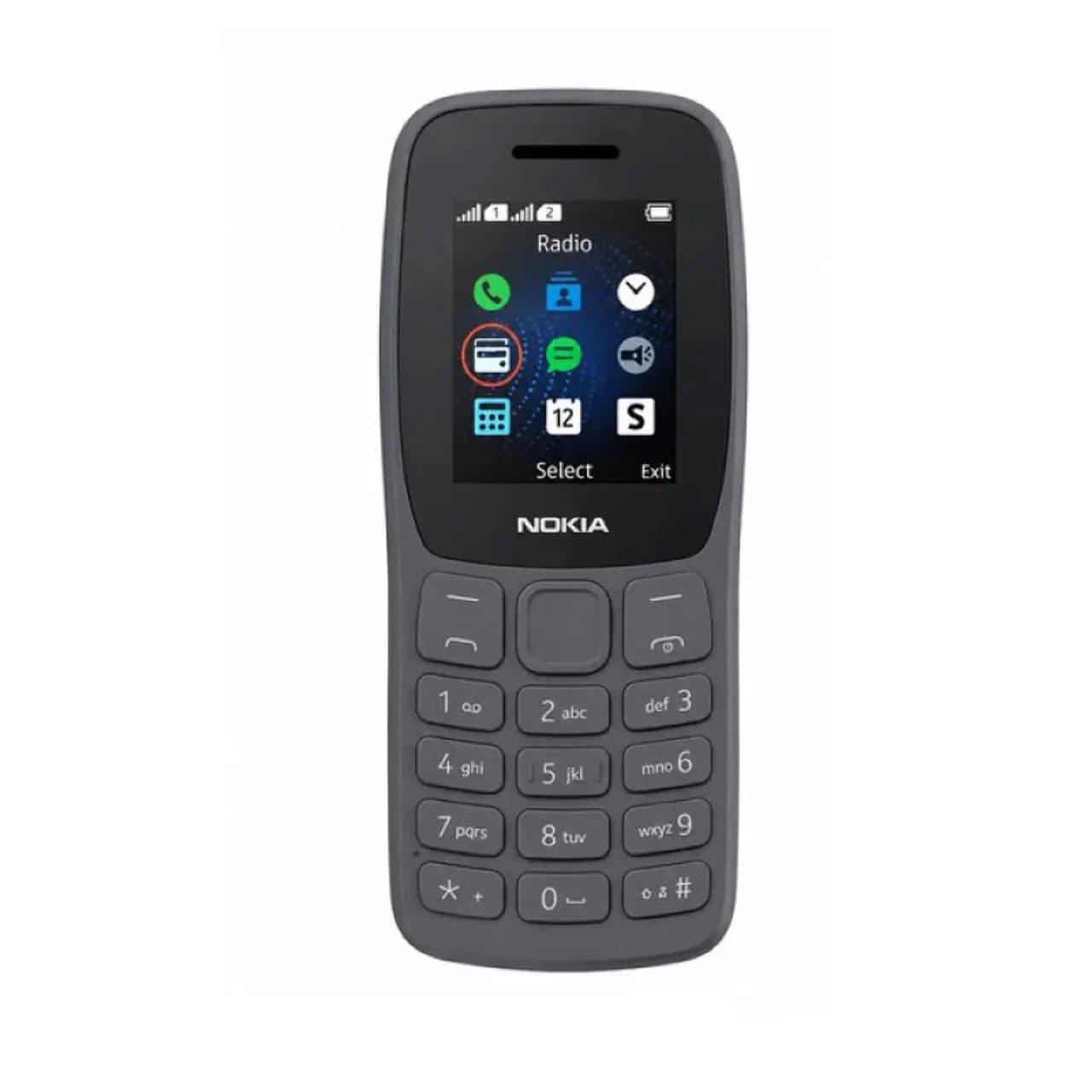 گوشی موبایل Nokia مدل 2024-105 دو سیم کارت – ذغالی – مونتاژ ایران تحت لیسانس نوکیا (گارانتی سامتل)