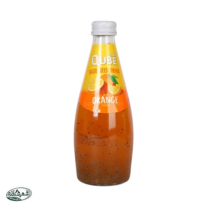 ابمیوه پرتقال کیوب لند شیشه 330سی سی