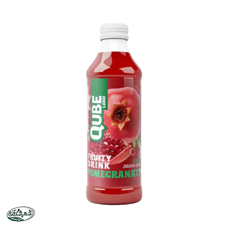 ابمیوه انار کیوب لند شیشه 330سی سی