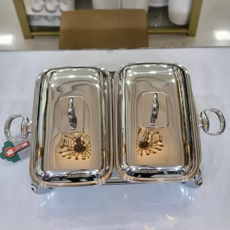 سوفله خوری رزلند دوقلو مدل پافیلی استیل — تصویر ۵