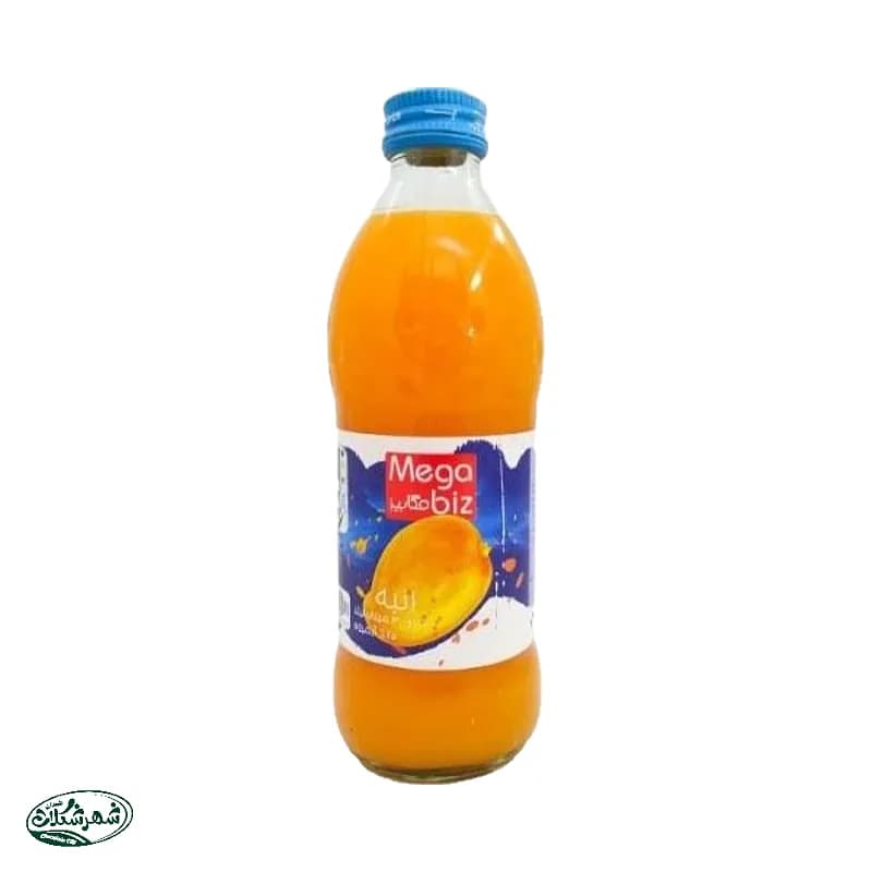 آبمیوه شیشه 300 مگابیز انبه