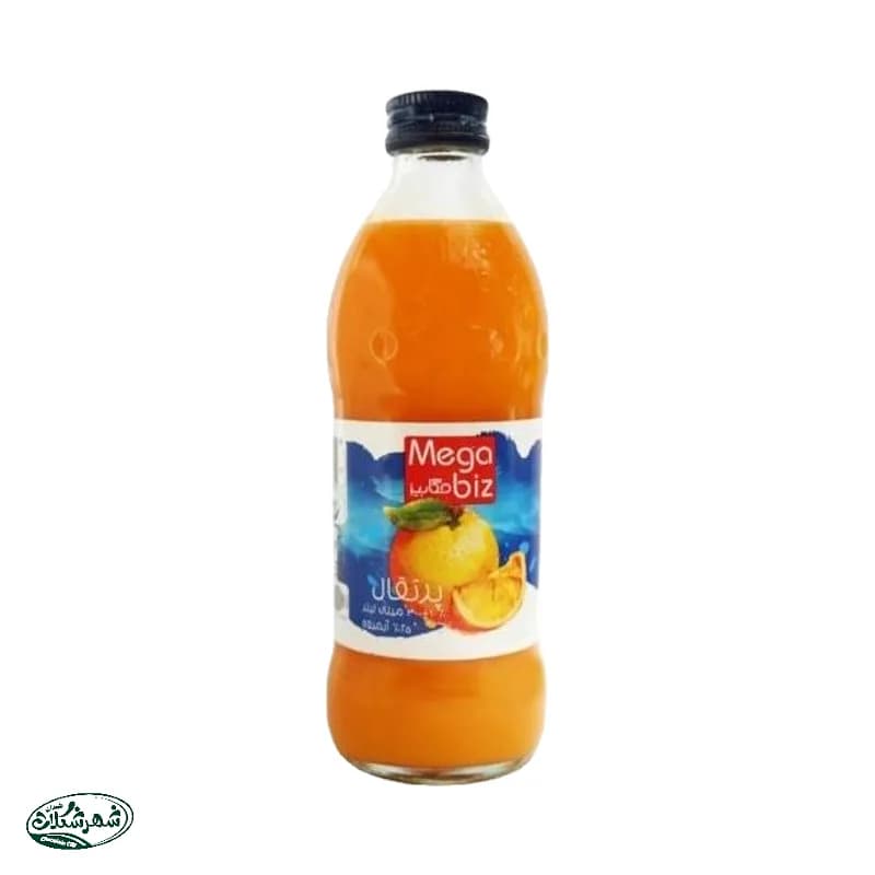 ابمیوه شیشه مگابیز پرتقال