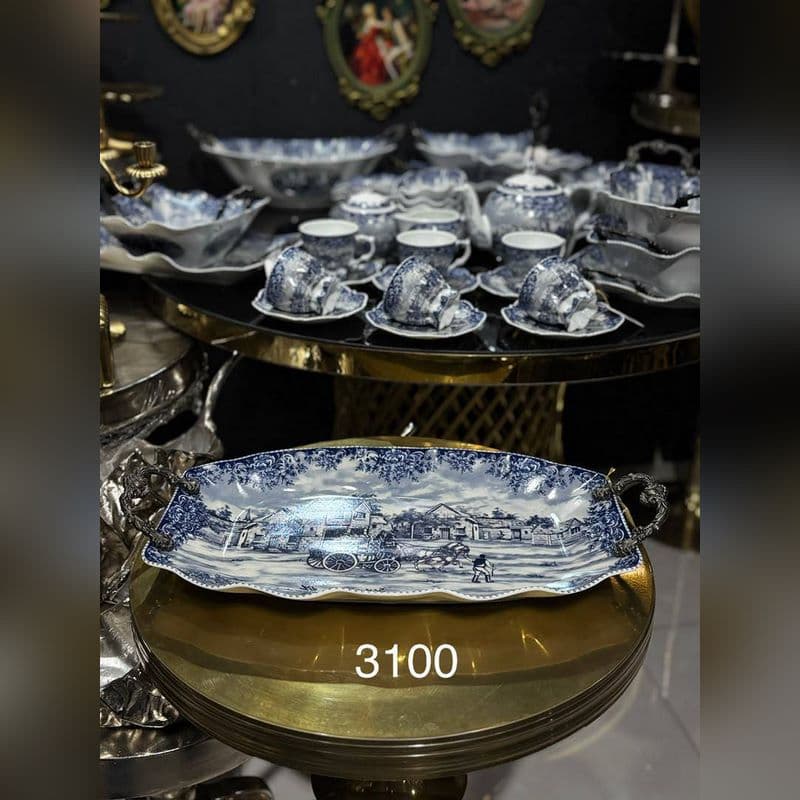 دیس بیضی بزرگ گاردن بلو
