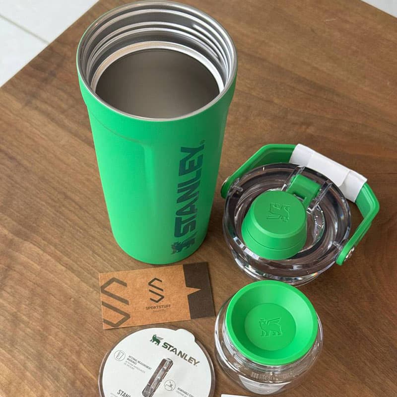 شیکر استنلی مدل Activate Shaker Bottle – سبز — تصویر ۳