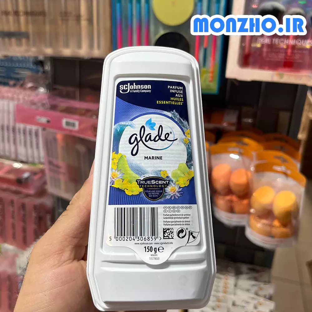 ژل خوشبوکننده هوا Glade گلید رایحه دریا حجم 150 گرم — تصویر ۳