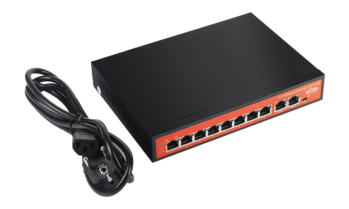 سوئیچ POE ده پورت وایتک مدل WI-PS210(V4) — تصویر ۵