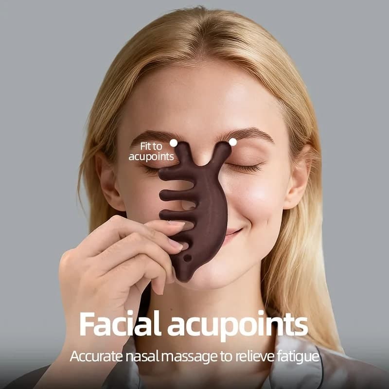 ماساژور رفع سلولیت بدن و عضلات صورت چوب صندل طبیعی UUYP مدل 5 دندانه — تصویر ۵