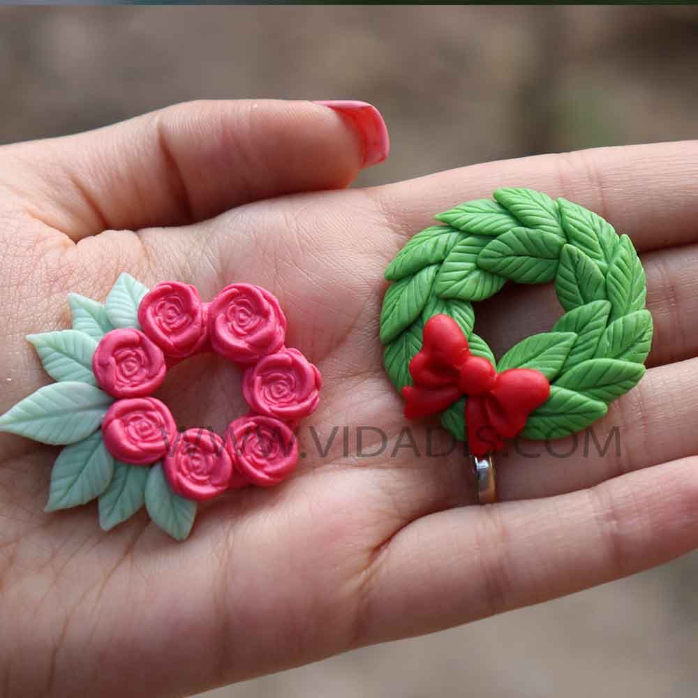 قالب سیلیکونی ست حلقه گل 2 عددی