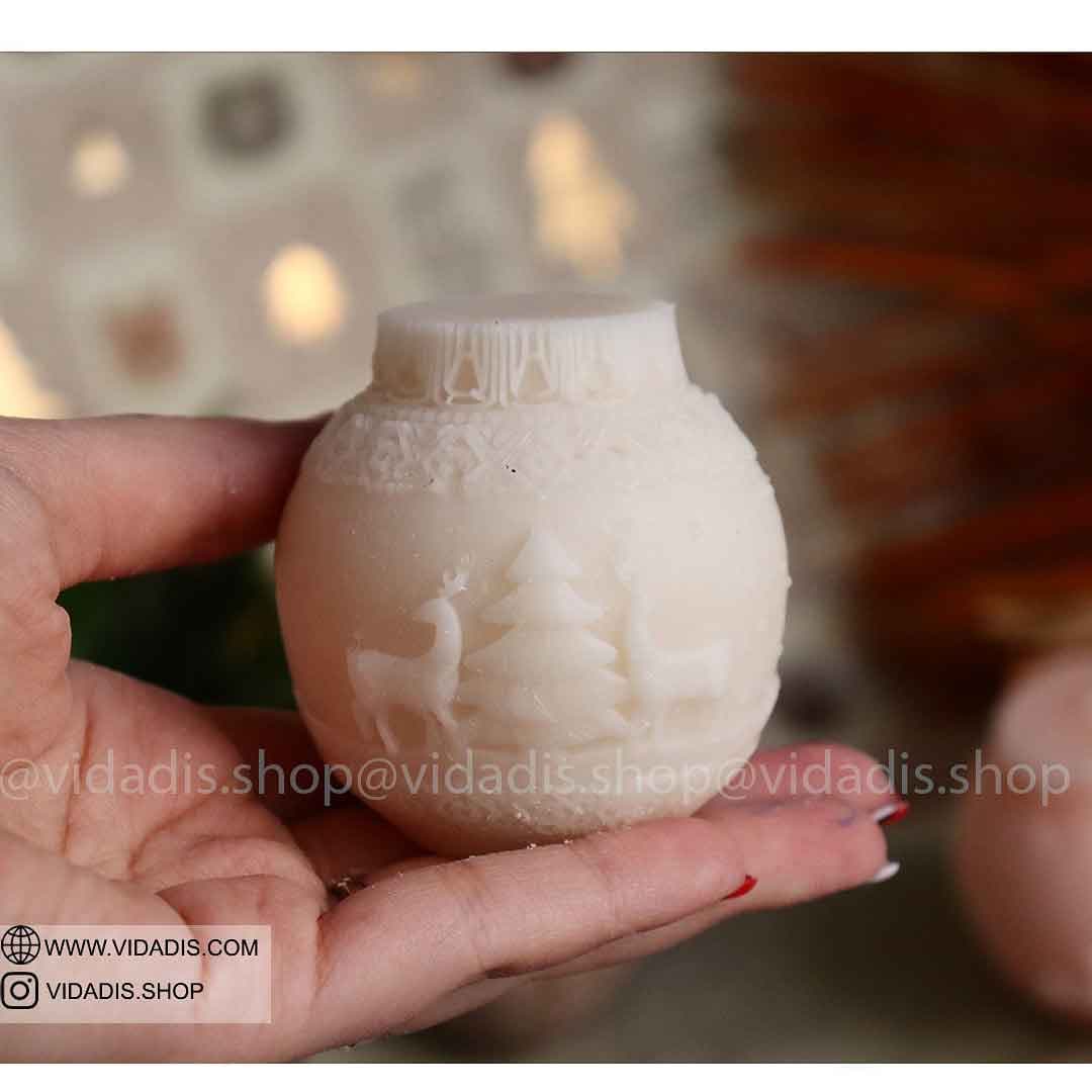 قالب سیلیکونی گوی گوزن کریسمسی