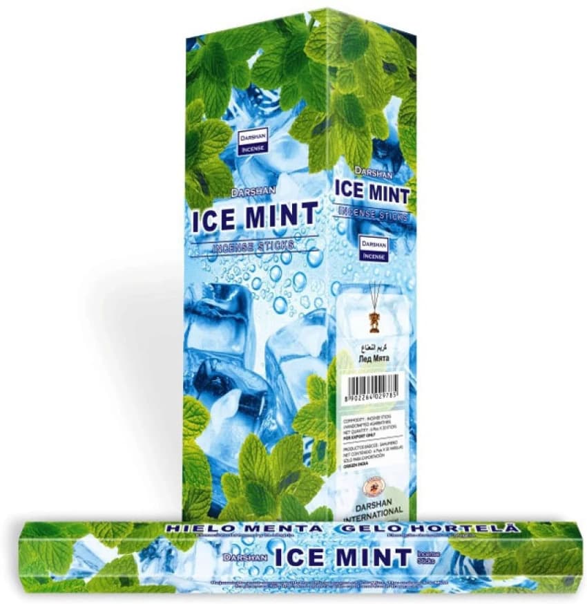 عود خوشبو کننده شاخه ای دارشان Darshan مدل نعناع یخی Ice Mint — تصویر ۴