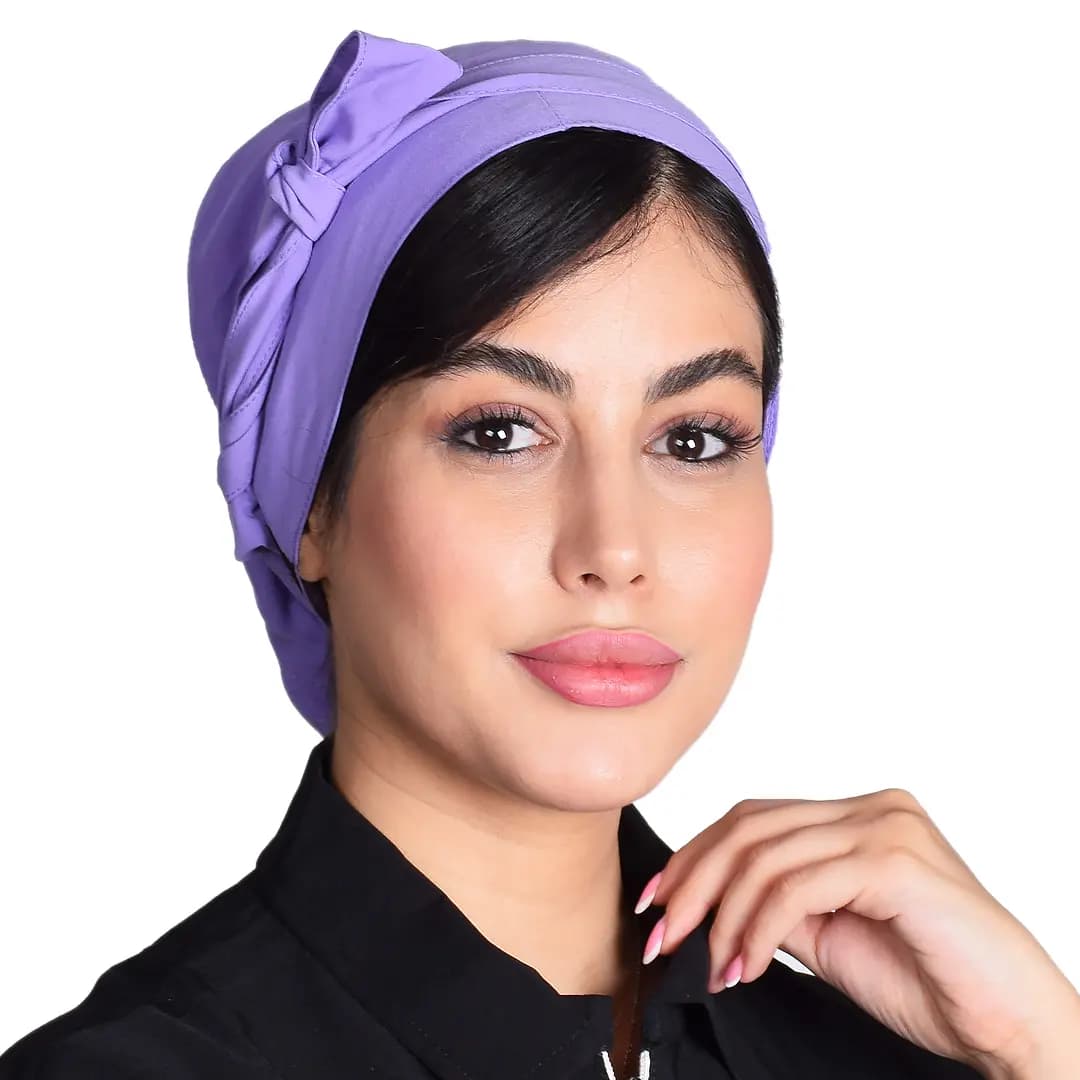کلاه حجاب ساده یاسی