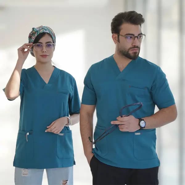 اسکراب تک بدون شلوار برند سینوهه مدل (figs) رنگ کله غازی — تصویر ۲