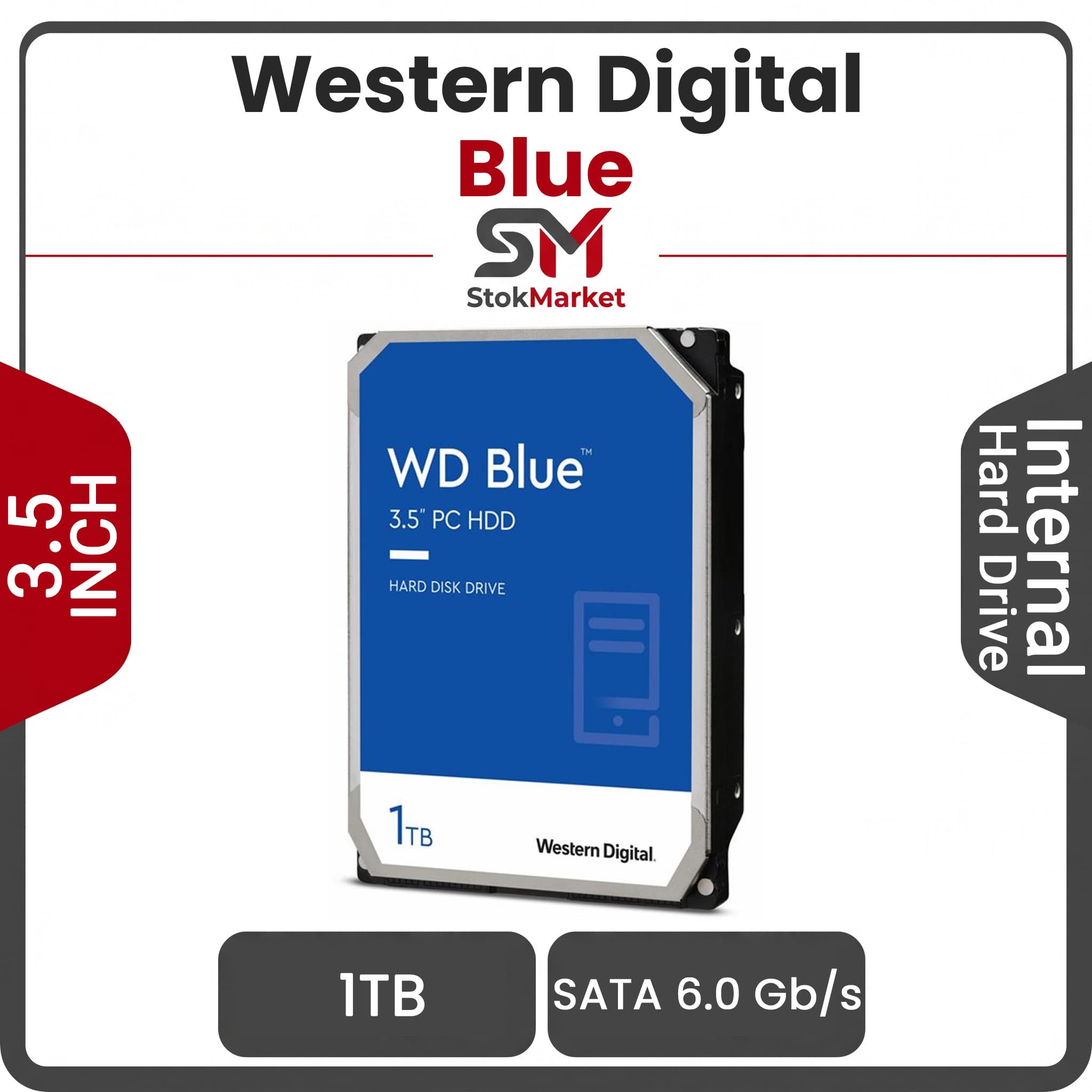 هارد اینترنال وسترن دیجیتال Western Digital Blue 1TB 64MB