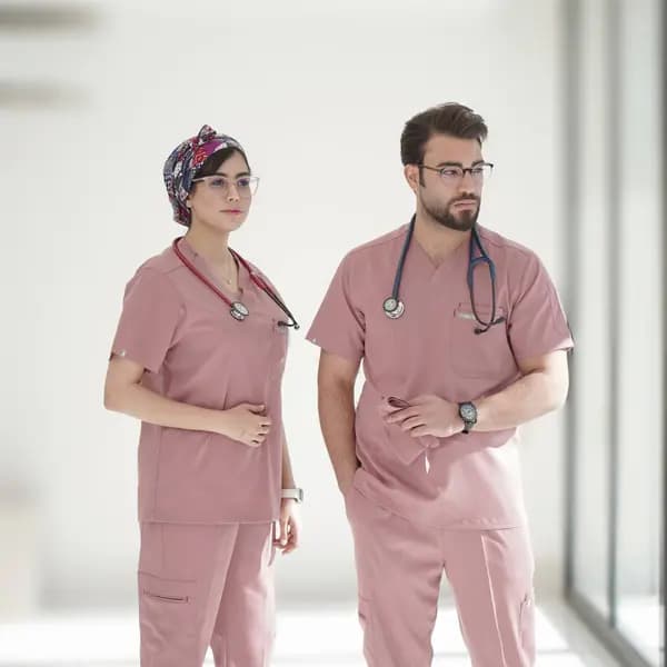 اسکراب شلوار برند سینوهه مدل(figs) رنگ کالباسی — تصویر ۲