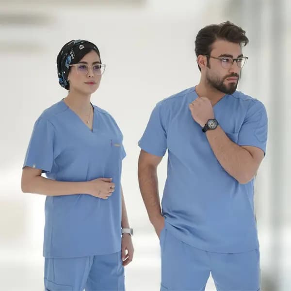 اسکراب شلوار برند سینوهه مدل(figs) رنگ آبی روشن — تصویر ۳