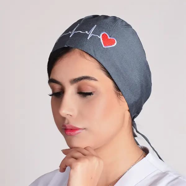 کلاه ecg طوسی طرح جین
