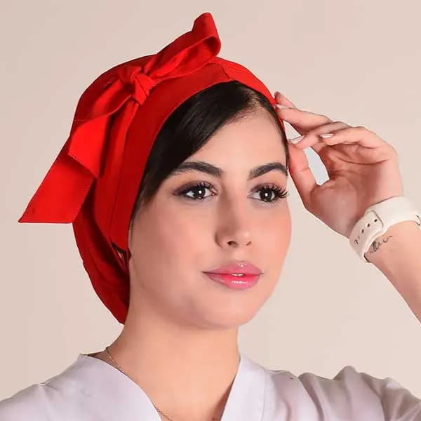 كلاه حجاب ساده قرمز