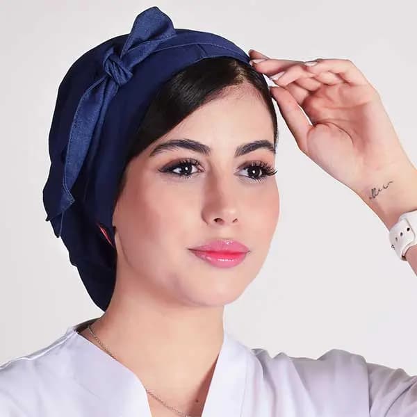 كلاه حجاب ساده طرح جين
