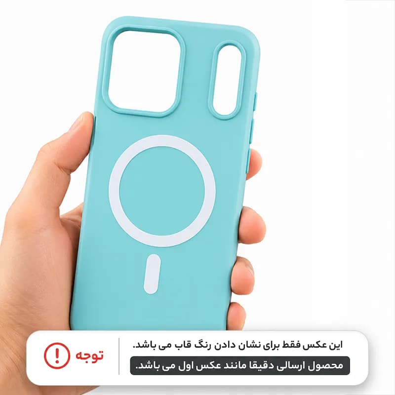 کاور سیلیکونی پاستیلی مگ سیف دار مناسب برای گوشی موبایل اپل IPhone 13 Pro Max — تصویر ۷