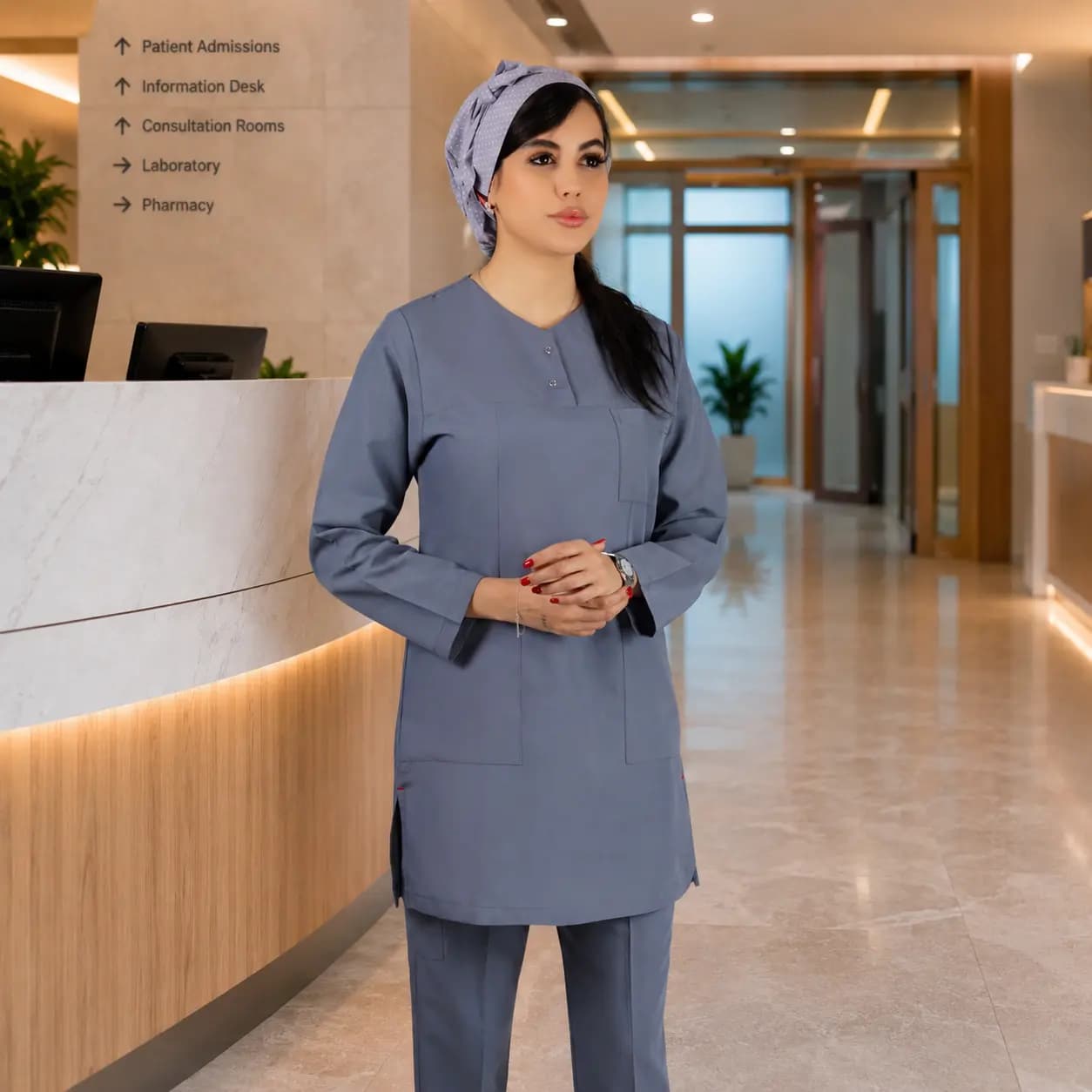 تونیک شلوار برند سینوهه مدل (Cizgi Medical) فیلی — تصویر ۴