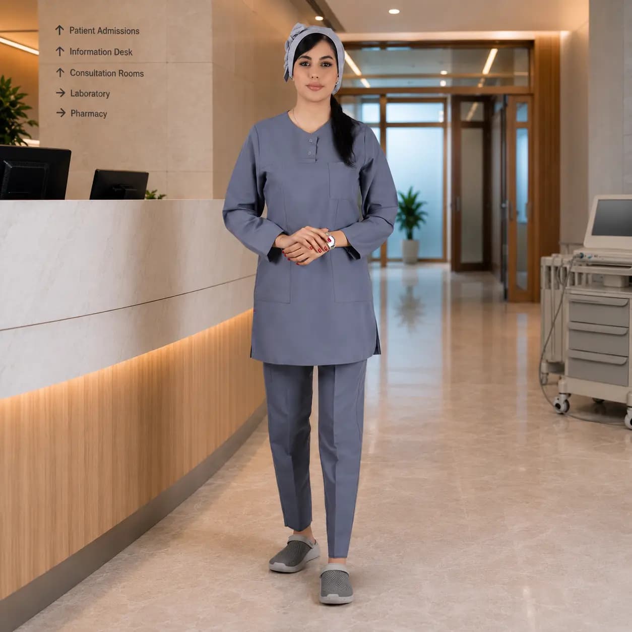 تونیک شلوار برند سینوهه مدل (Cizgi Medical) فیلی — تصویر ۲