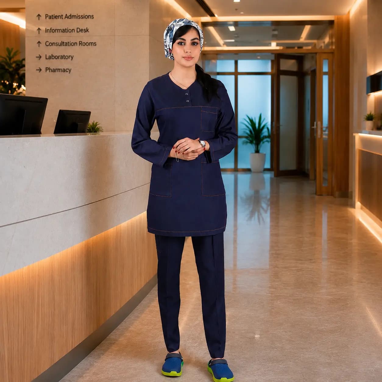 تونیک شلوار برند سینوهه مدل (Cizgi Medical) طرح جین