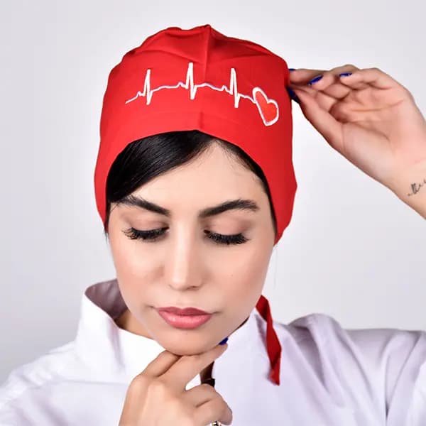 کلاه ecg قرمز — تصویر ۲