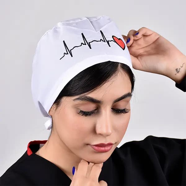 کلاه ecg سفید — تصویر ۳
