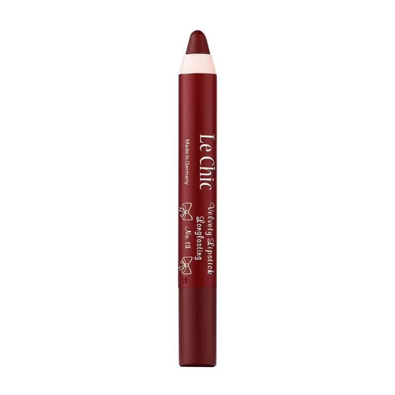 رژلب مدادی لچیک LeChic مدل Velvety Lipstick کد 13