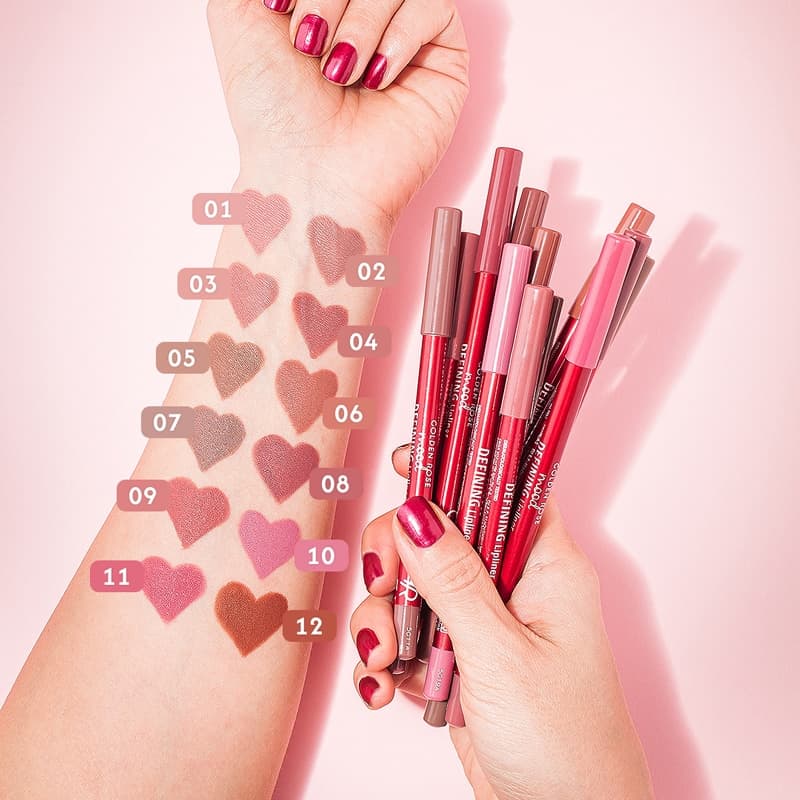 خط لب گلدن رز مدل Mood Defining Lipliner کد 08 — تصویر ۳