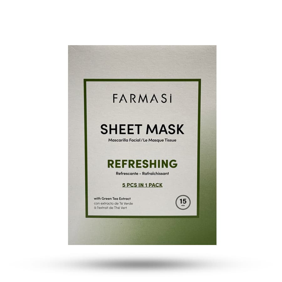 ماسک ورقه ای شاداب کننده چای سبز فارماسی مدل Refreshing