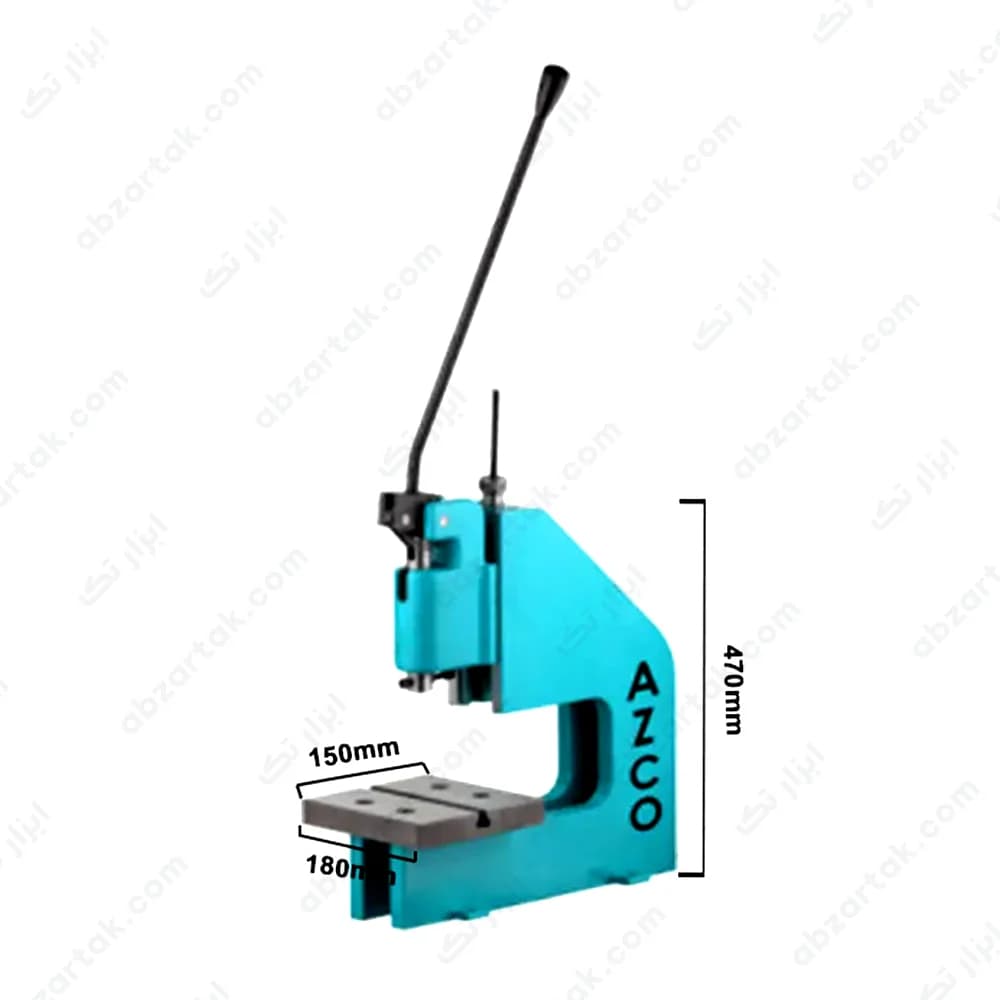 پرس دستی فک متغیر بدنه فولادی مدل PAD/750/ST برند ارس زنجان