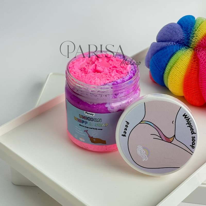صابون خامه ای بدن Poney مدل Unicorn Whipped Soap(250 گرم)