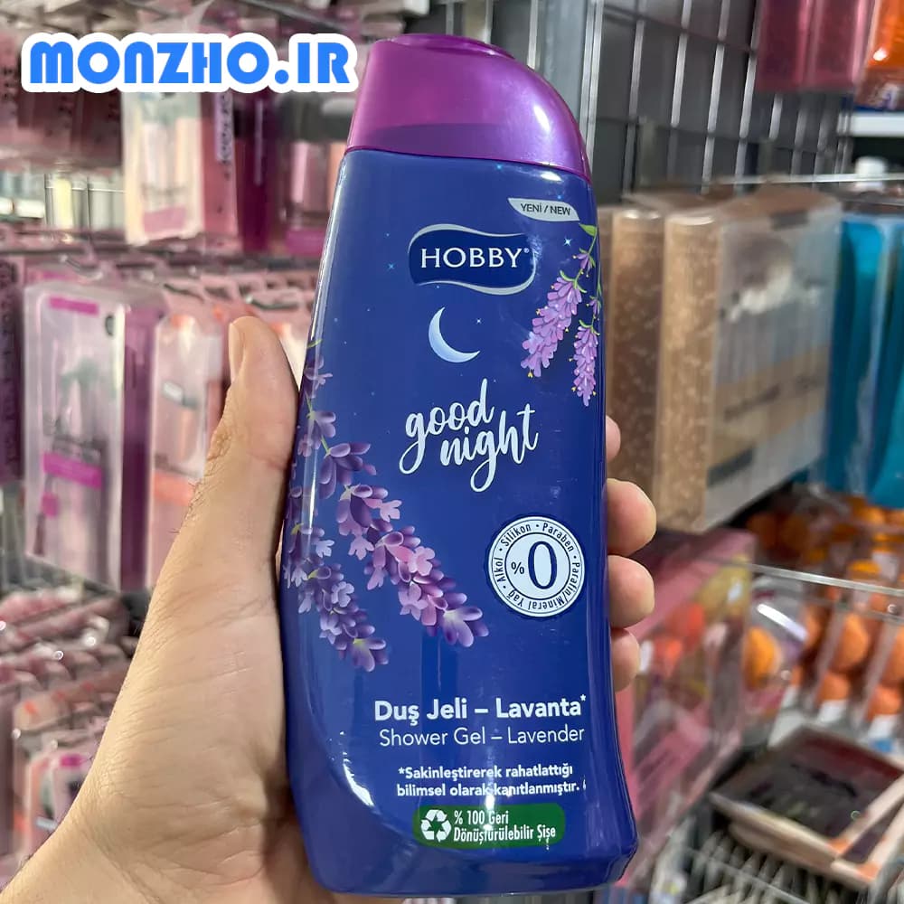 شامپو بدن هوبی رایحه اسطوخودوس مدل Good Night حجم 500 میل — تصویر ۳