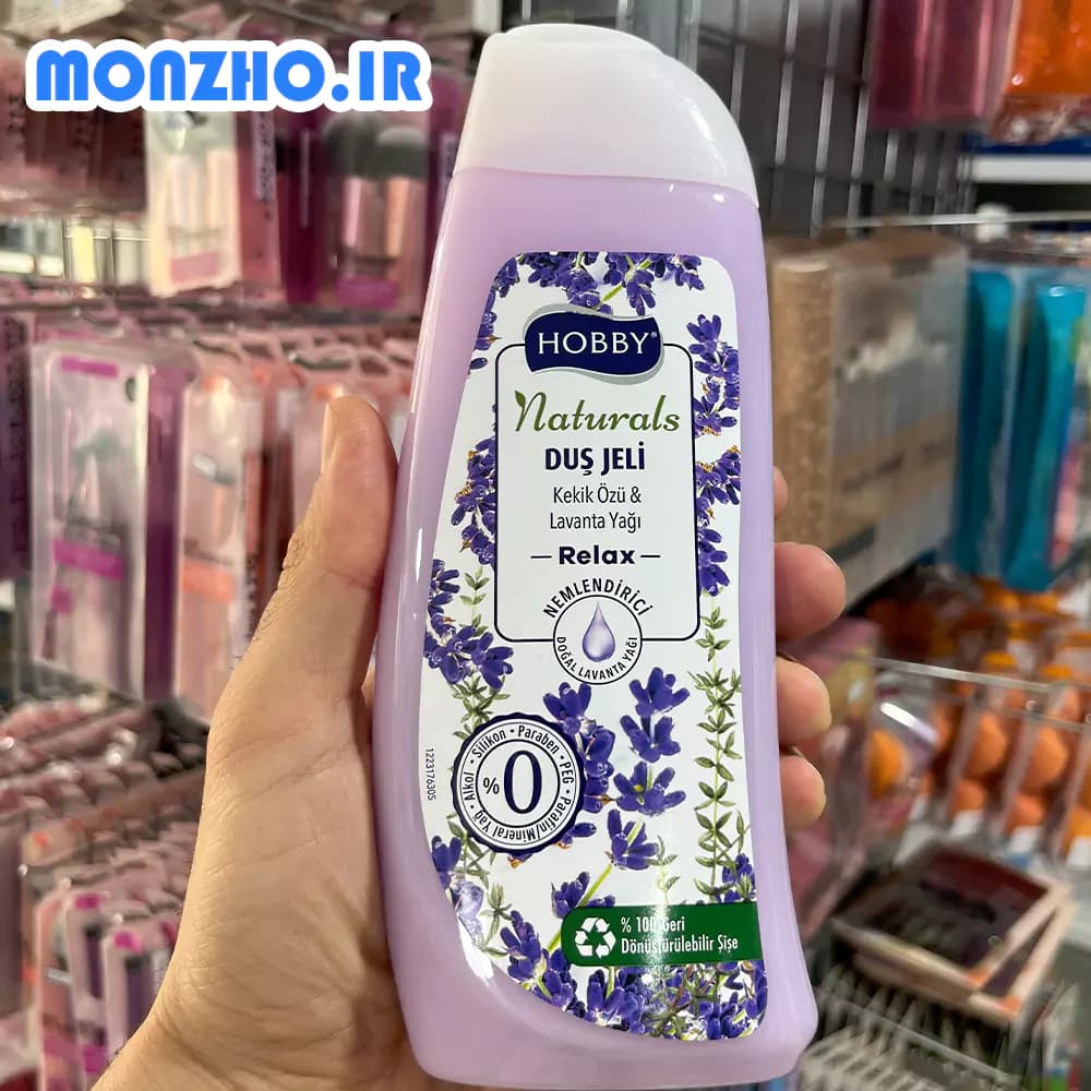 شامپو بدن هوبی سری Relax حاوی عصاره آویشن و اسطوخودوس 500 میل — تصویر ۳