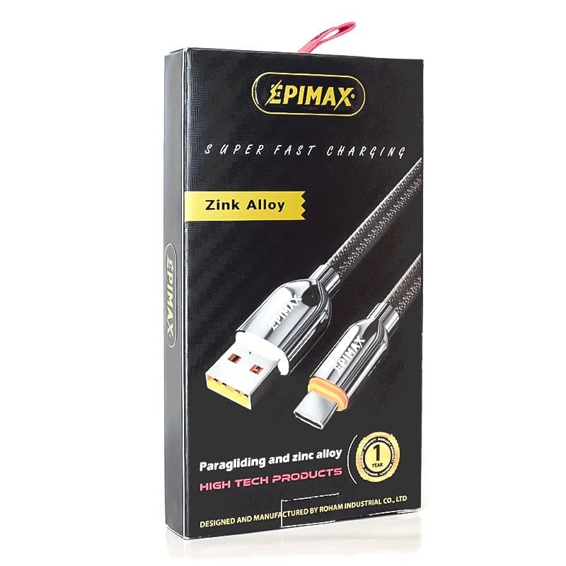 کابل شارژ سوپر فست تایپ سی EPIMAX EC-128 اپی مکس — تصویر ۳