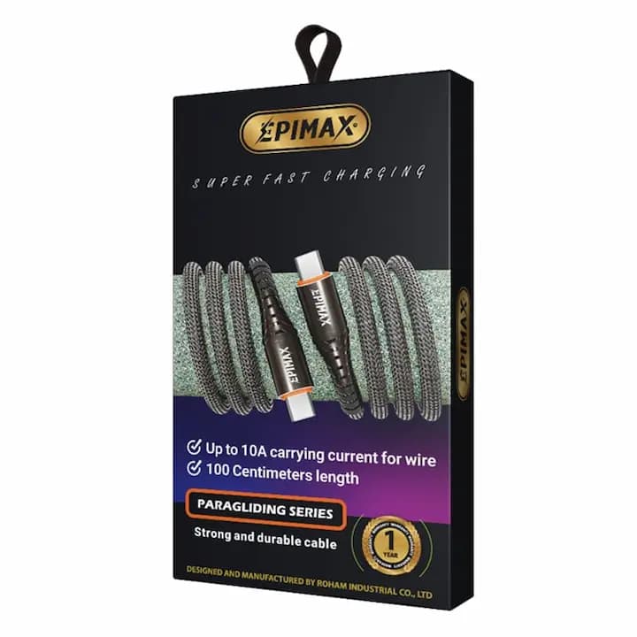 کابل شارژ دوسر تایپ سی EPIMAX EC-136