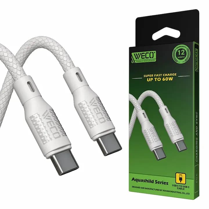 کابل شارژ دو سر تایپ سی WECO WE-89