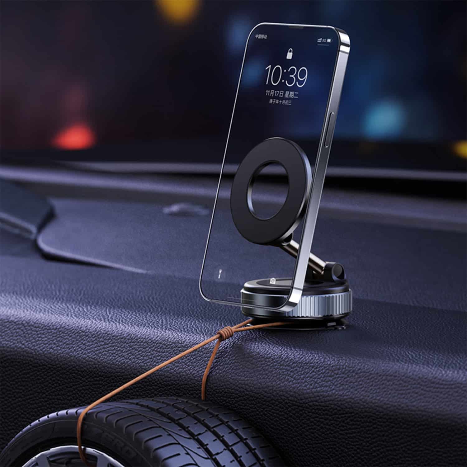 پایه نگهدارنده گوشی وکیوم – مگنت هیسکا مدل HK-2202 — تصویر ۴