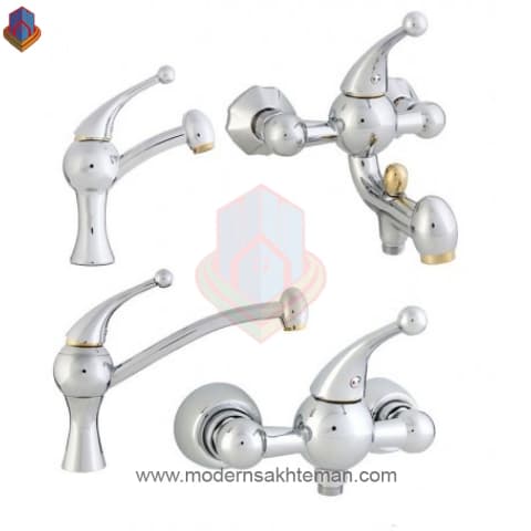 ست شیرآلات موست مدل جگوار کروم طلا