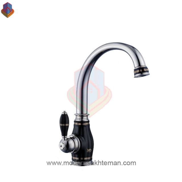 شیر سینک موست مدل ریالتو مشکی کروم