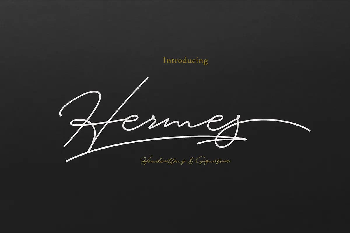 فونت امضایی Hermes
