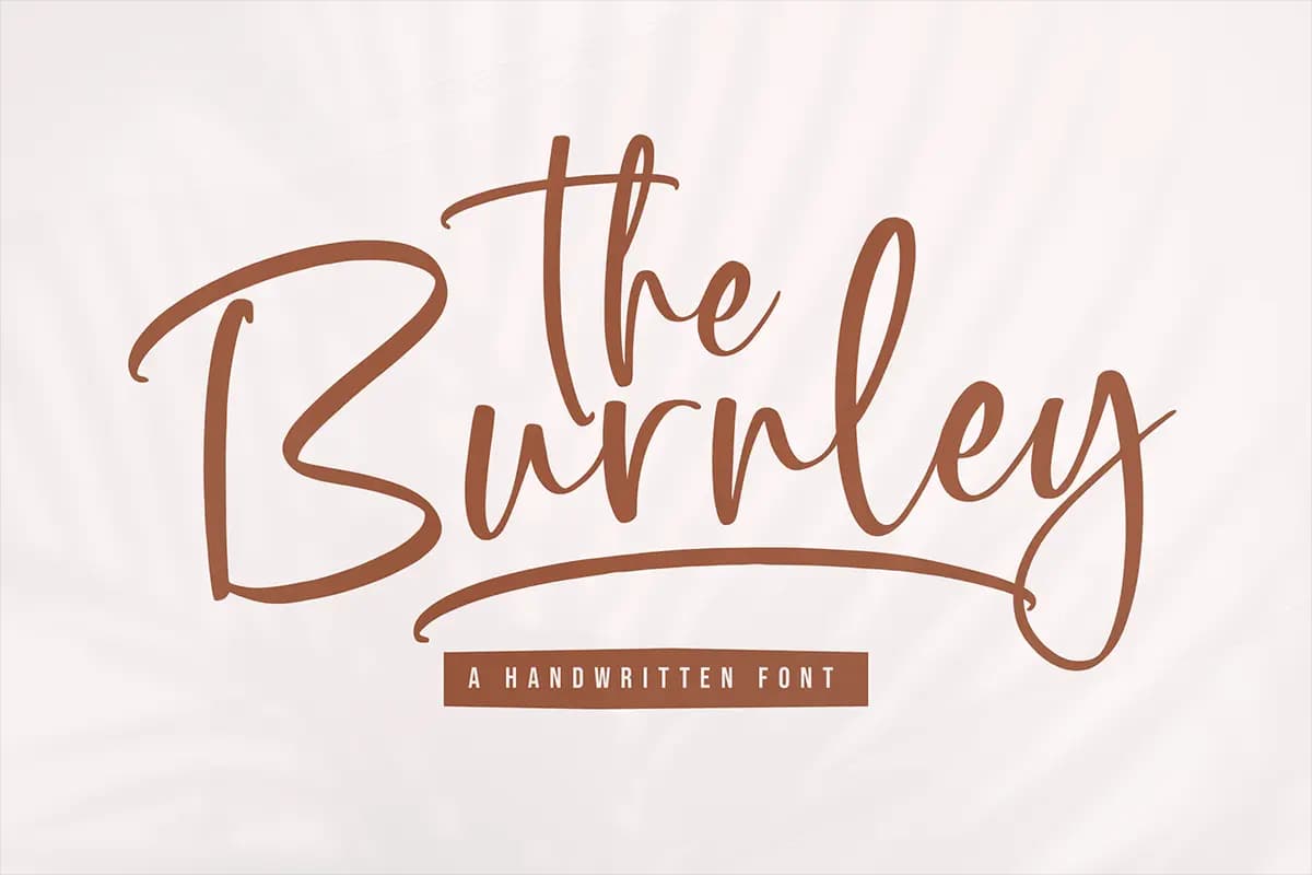 فونت انگلیسی زیبا و جذاب The Burnley